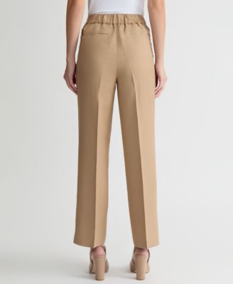 Women's Linen-Blend Pull-On Pants