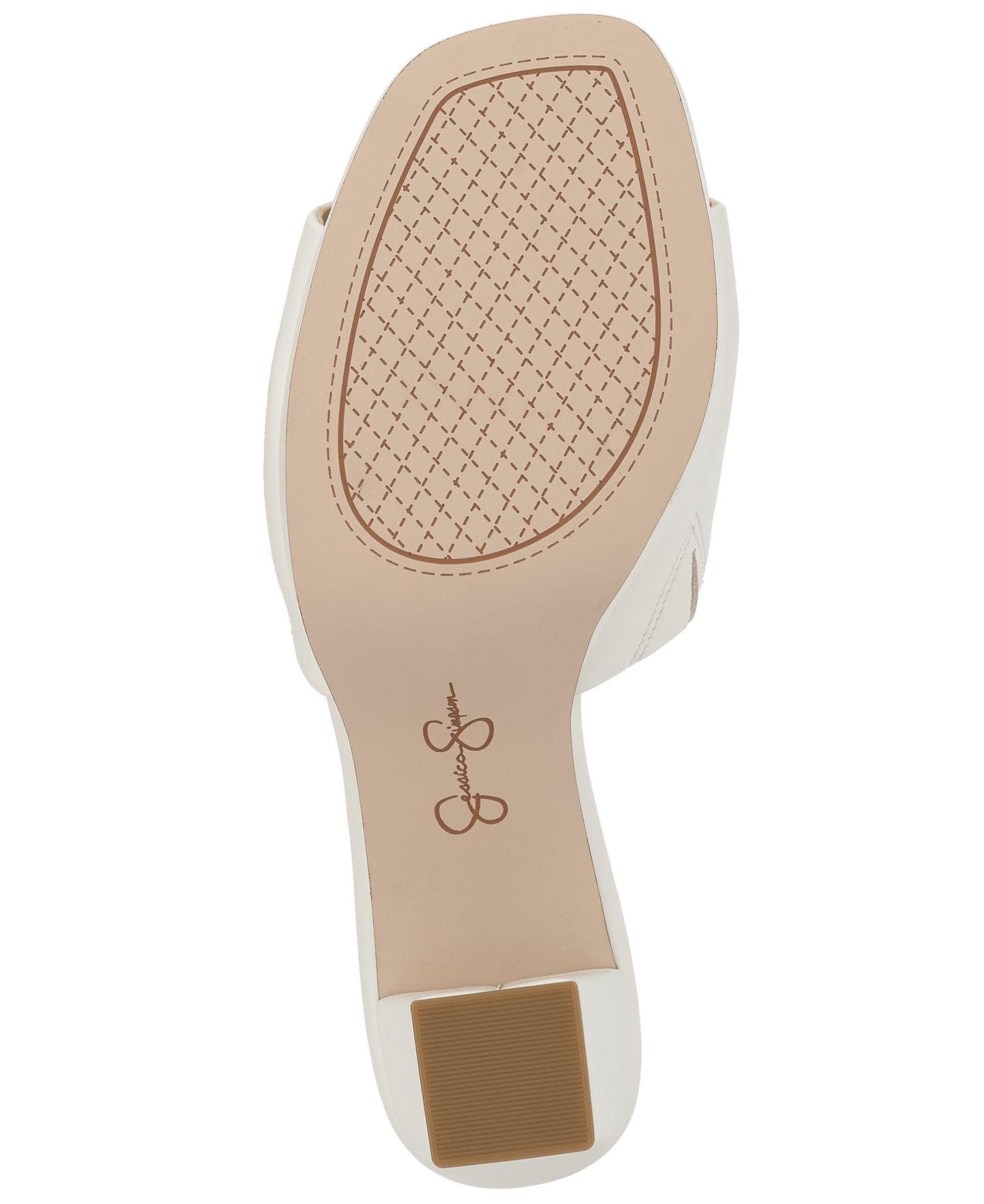 Женские сандалии Jessica Simpson Elyzza Block Heel Dress Sandals, цвет: Яркий белый — фото 5
