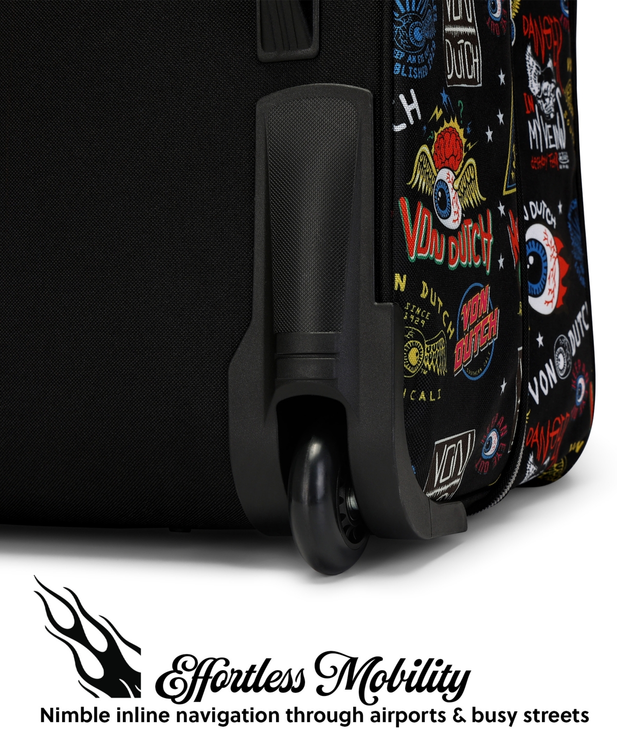 Von Dutch Jax 20" Carry-On Rolling Duffel