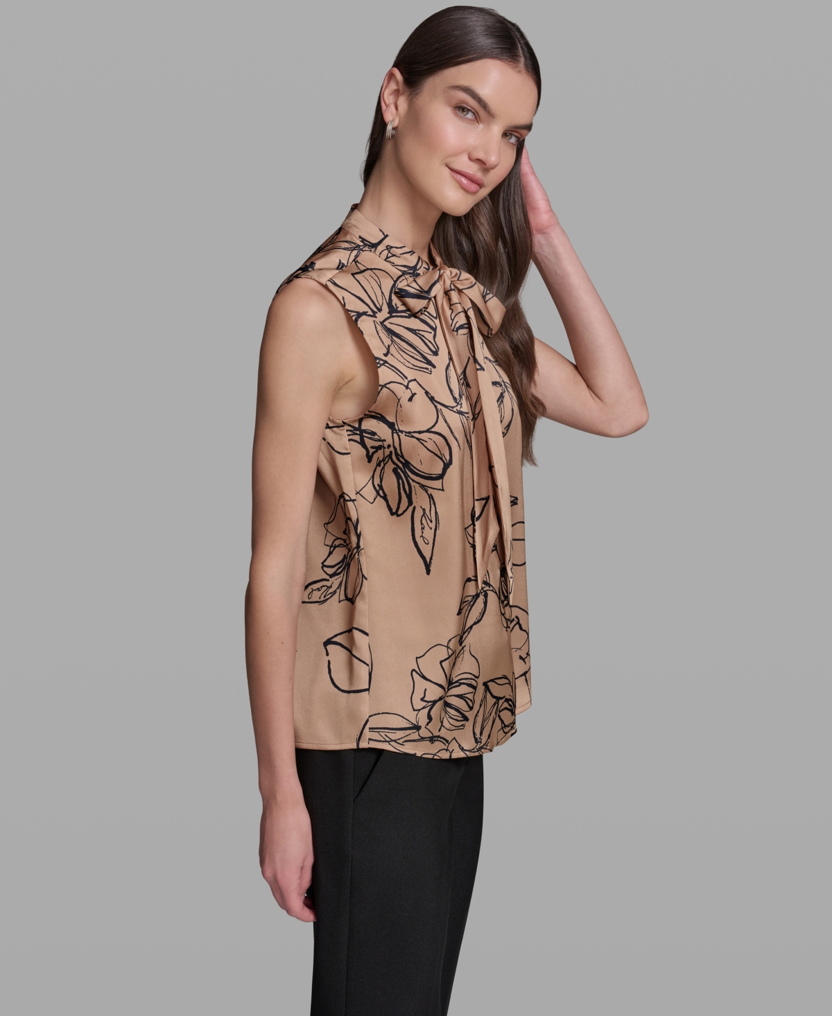 Karl Lagerfeld Paris Women's V-Neck Top