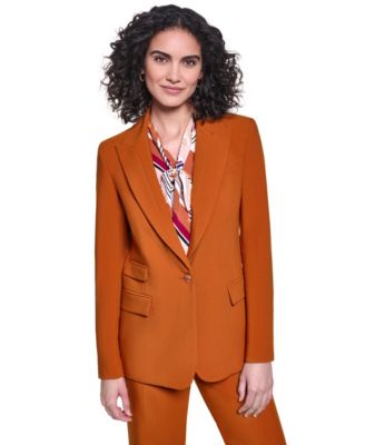 Women's Notch Lapel Woven Blazer