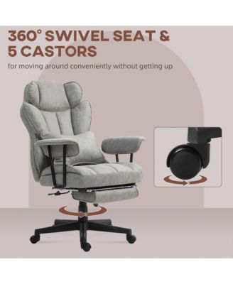 396lbs. Big and Tall Office Chair with Footrest & Wide Seat,