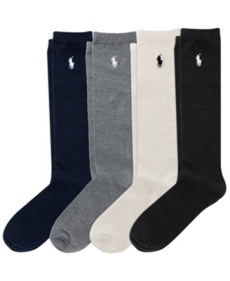 Girls' 4-11 Knee High Socks, 4-Pack