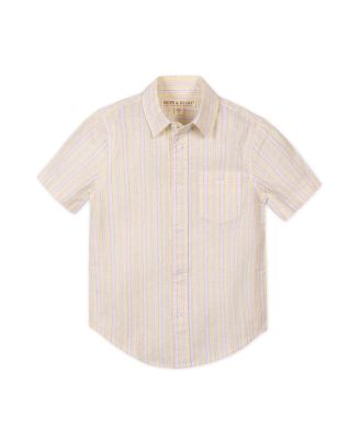 Hope and Henry Little and Big Boys' Organic Short Sleeve Pique Shirt