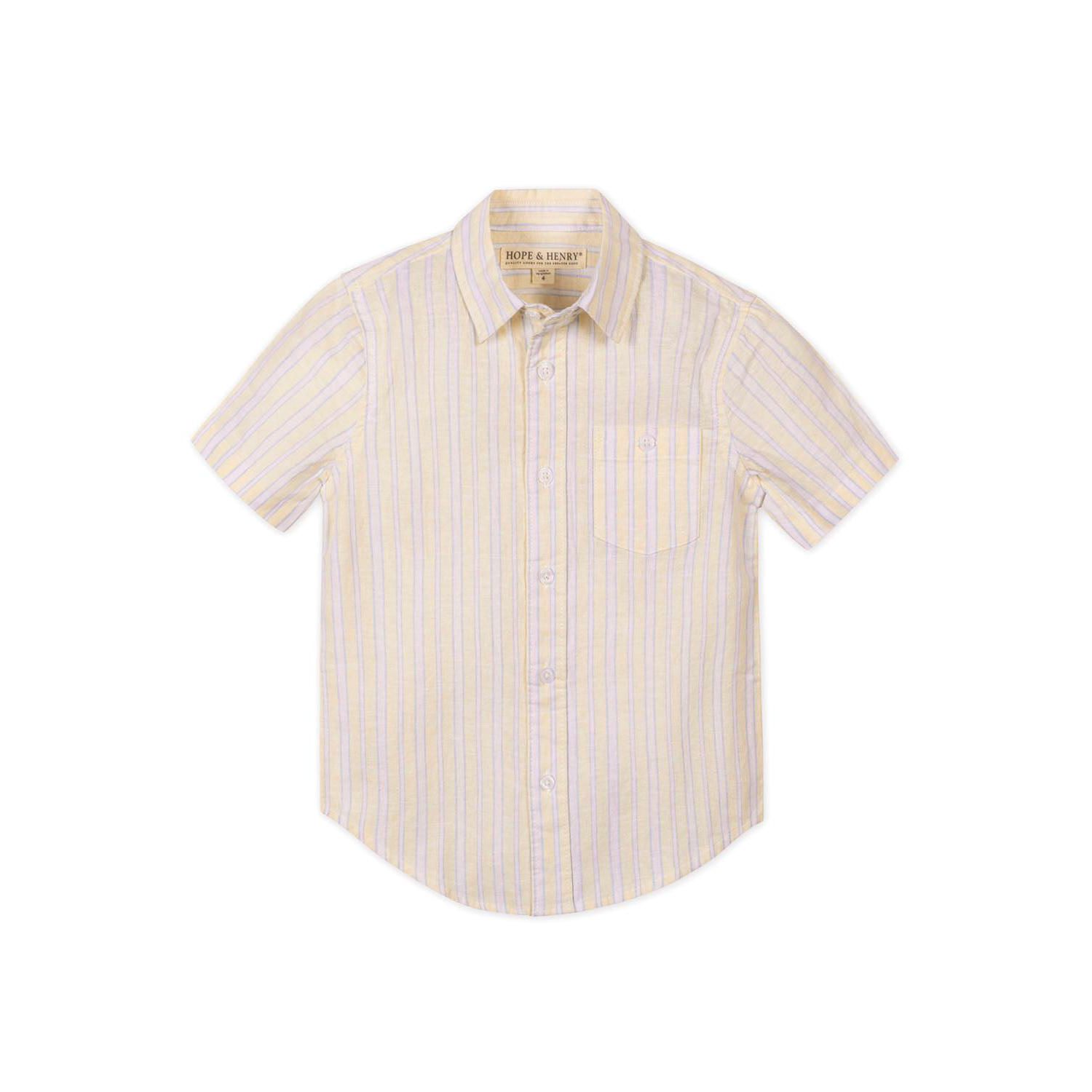 Boys Linen Short Sleeve Shirt