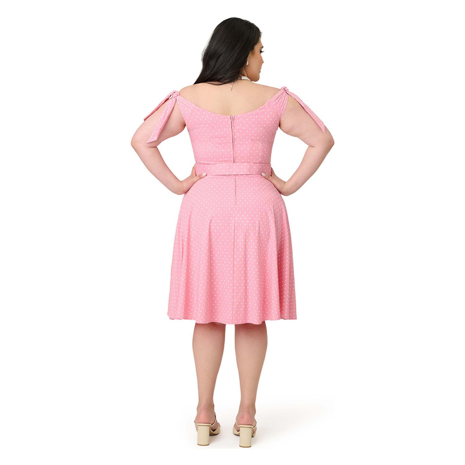 Plus Size Velvet Prairie Swing Dress