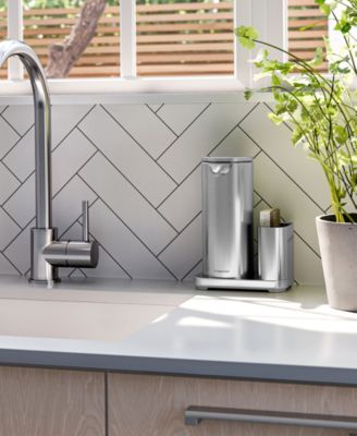 14 oz Sensor Pump, Touch-Free Hand Soap Dispenser with Sponge Caddy