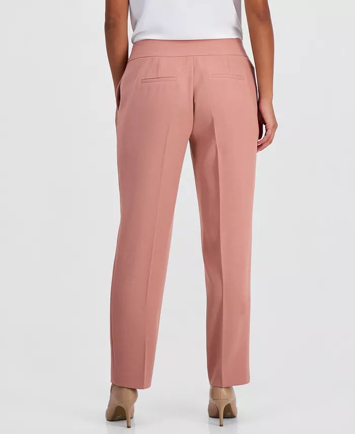 Petite Mid Rise Straight-Leg Pants - thumbnail 3