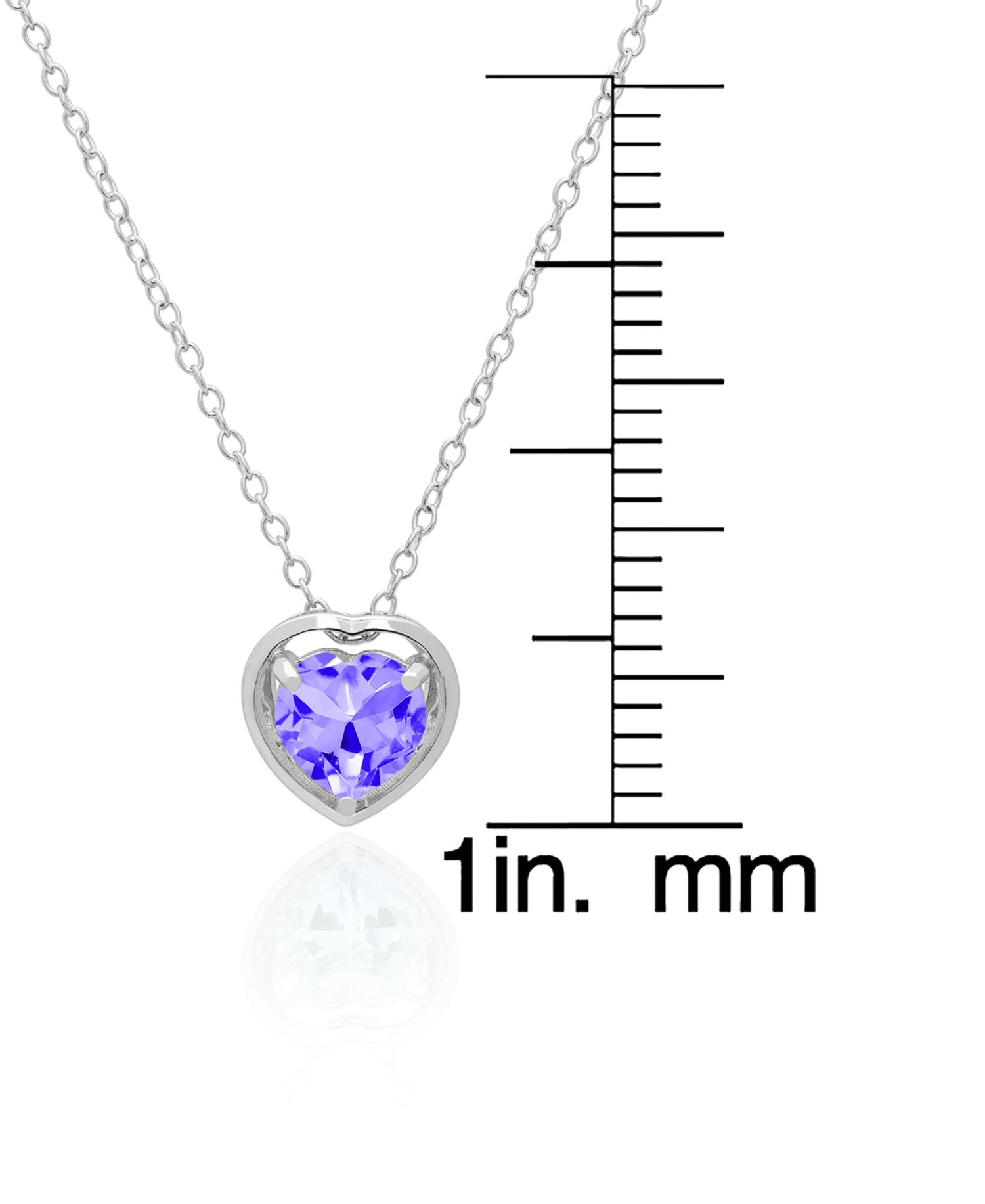 2-Pc. Blue Topaz Heart Pendant Necklace & Earrings Set (5.40 ct. t.w.) in Sterling Silver (Also Available in Amethyst & Ruby)