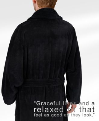 Unisex Luxury Hotel Spa Warm Shawl Collar Soft Plush Fleece Bath Robe