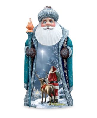 Woodcarved Hand Painted Starry Night Santa by Donna Gelsinger Figurine