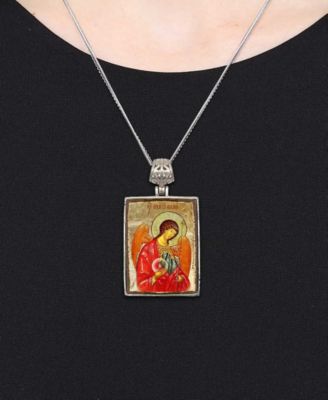 Saint Michael Religious Holiday Jewelry Necklace Monastery Icons