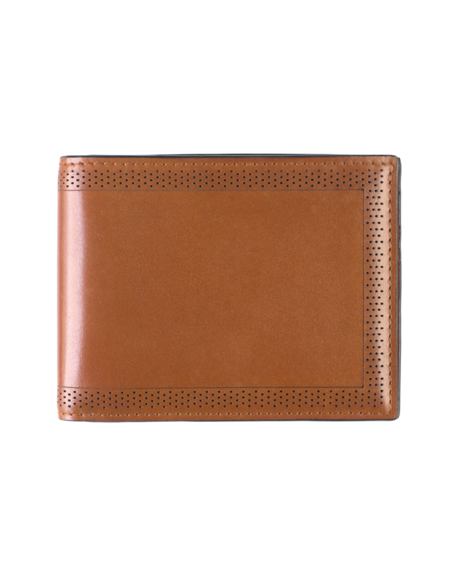 Men's Perforated Edge Billfold Wallet