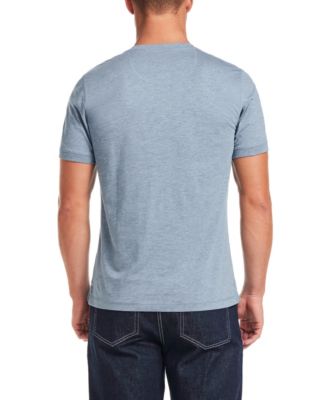 Men's Short-Sleeve Melange Henley Shirt
