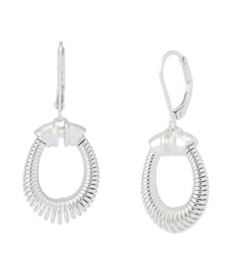 Robert Lee Morris Soho Coiled Drop Earrings - Silver