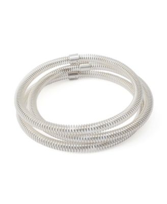 Robert Lee Morris Soho Coiled Bangle Bracelet Set - Silver 59$