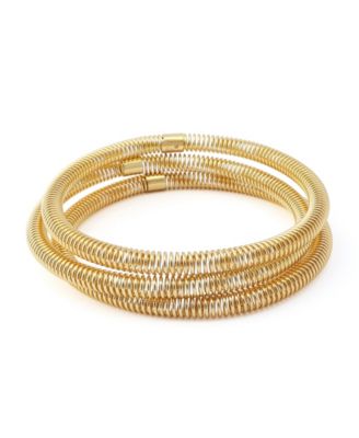 Robert Lee Morris Soho Coiled Bangle Bracelet Set - Gold 59$