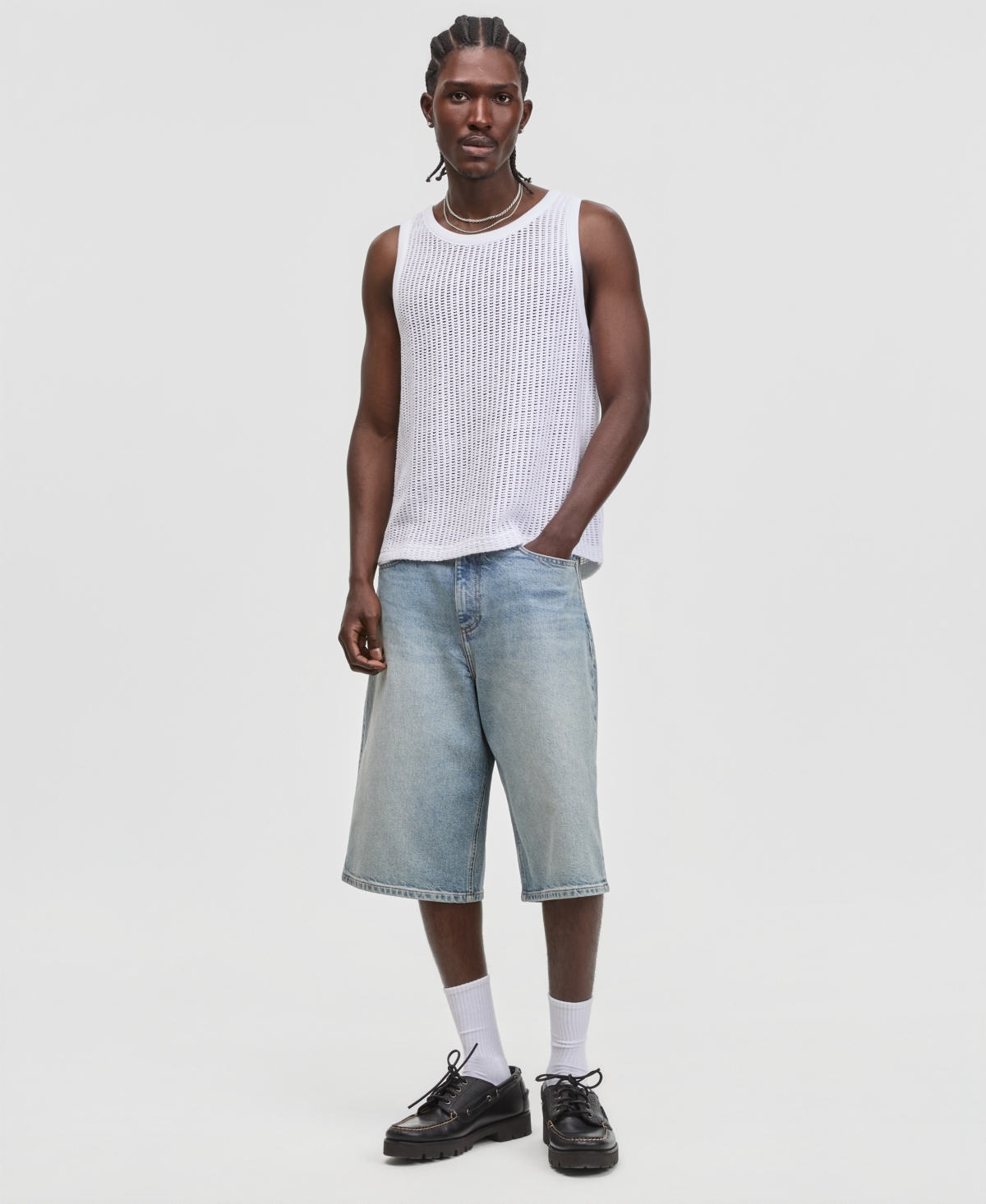Mode of One Men's Mesh-Knit Crewneck Tank, Macy's Exclusive