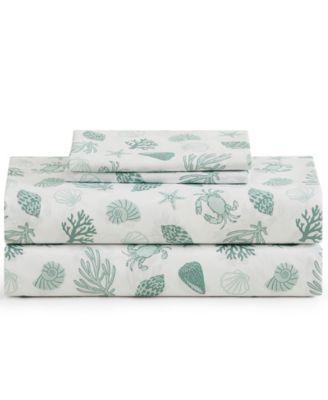 Coastal Pattern 4-Pc. Sheet Set, King