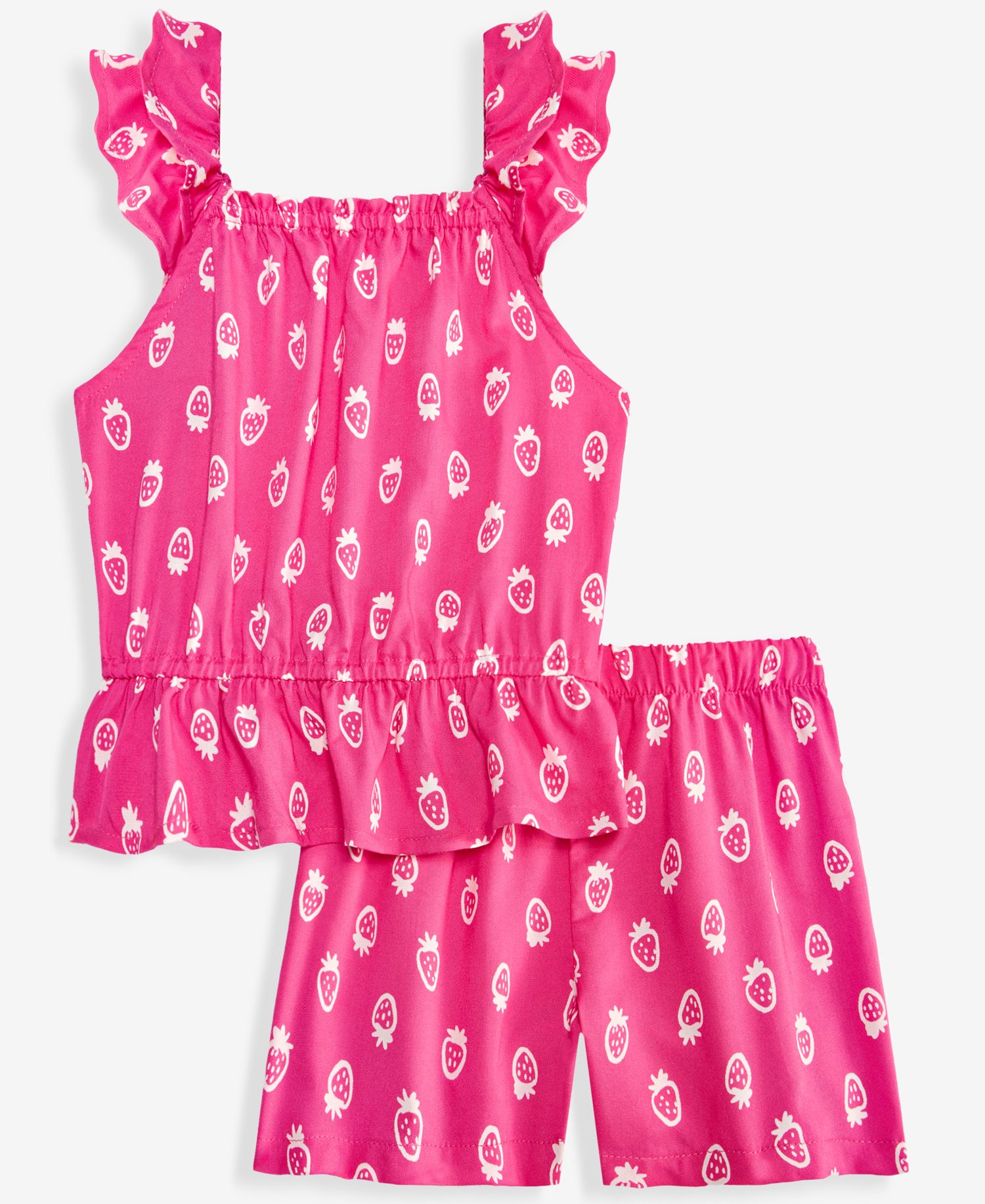 Toddler Girls' 12M-5T Berry-Print Top & Shorts, 2-Piece Set