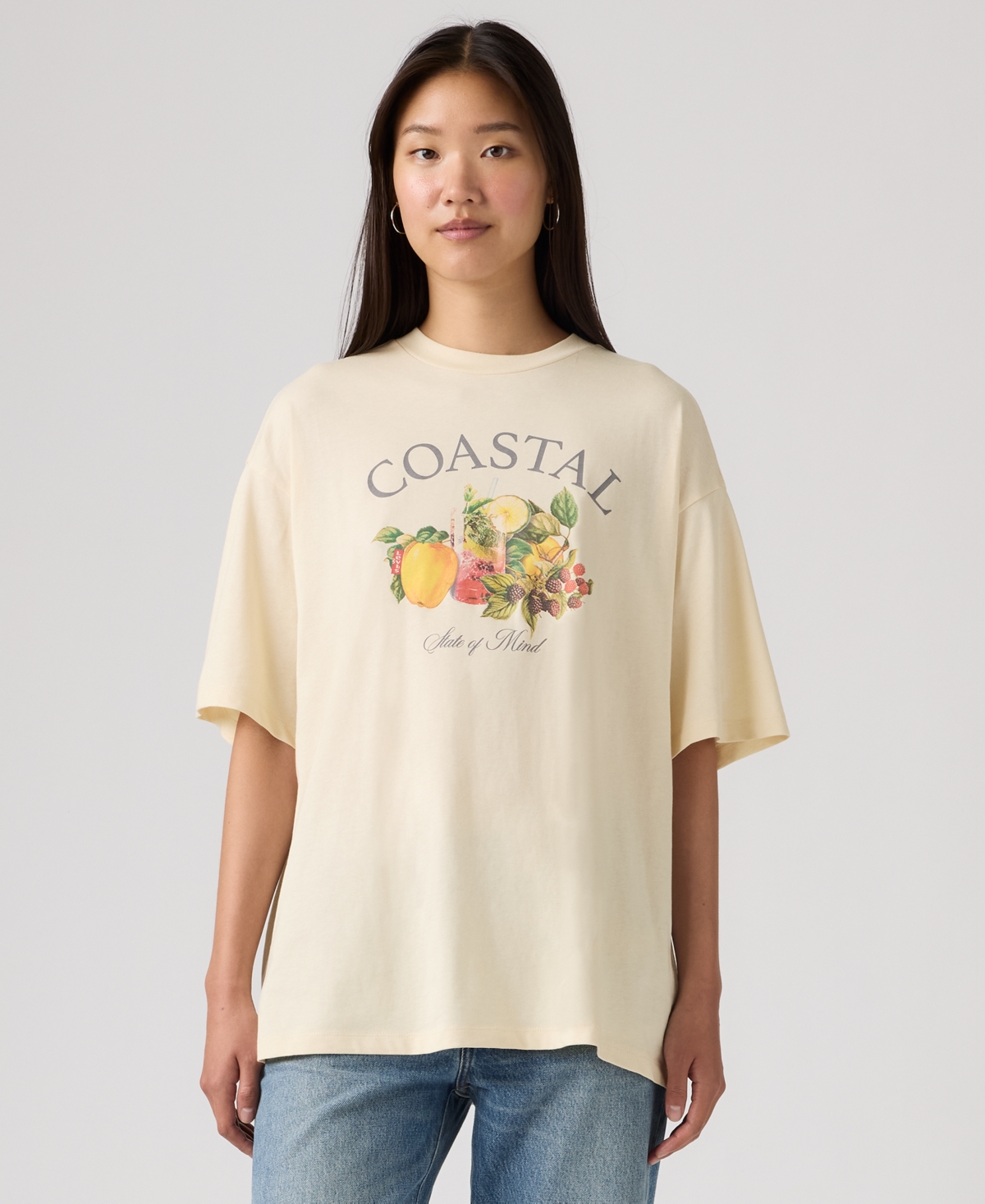 Levi's Women's Graphic Short Stack T-shirt In Yellow