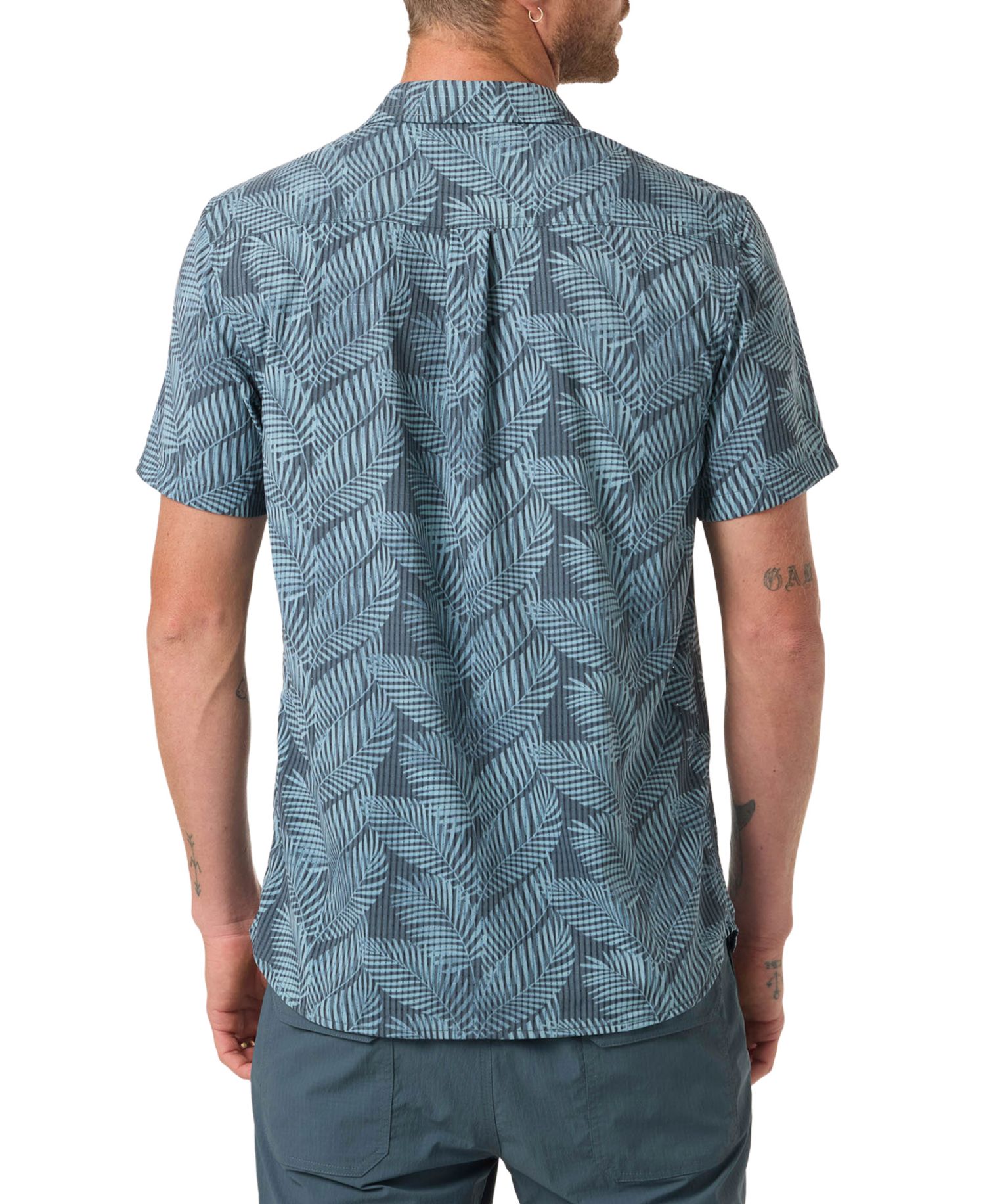 Men's Regular-Fit Tropical Print Shirt