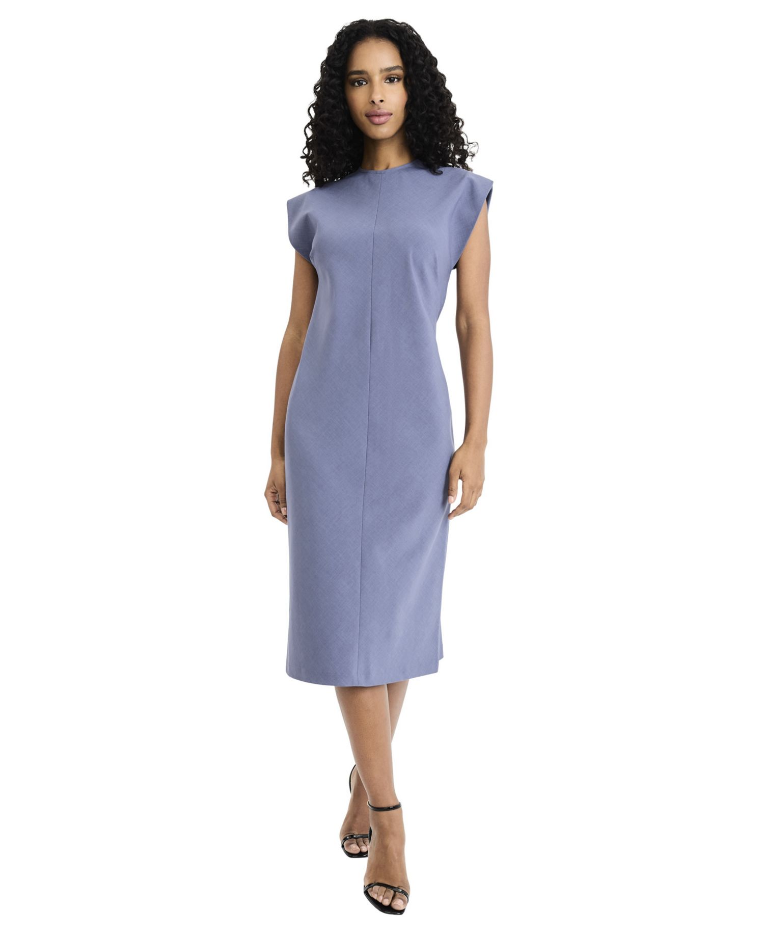 Women's Cap-Sleeve Midi Dress