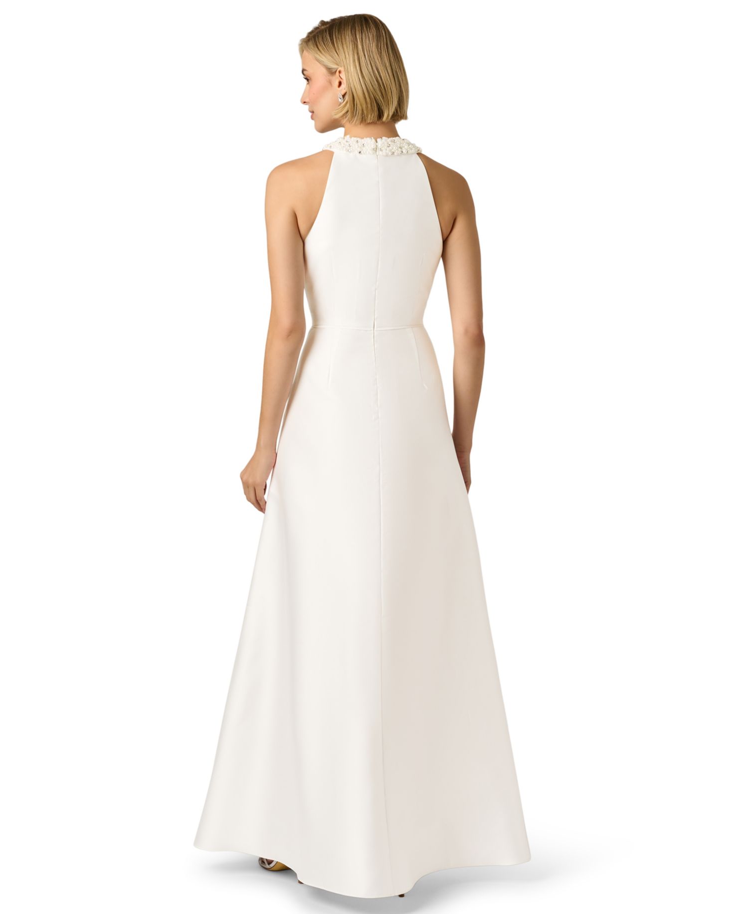 Women's Embellished Halter Ball Gown