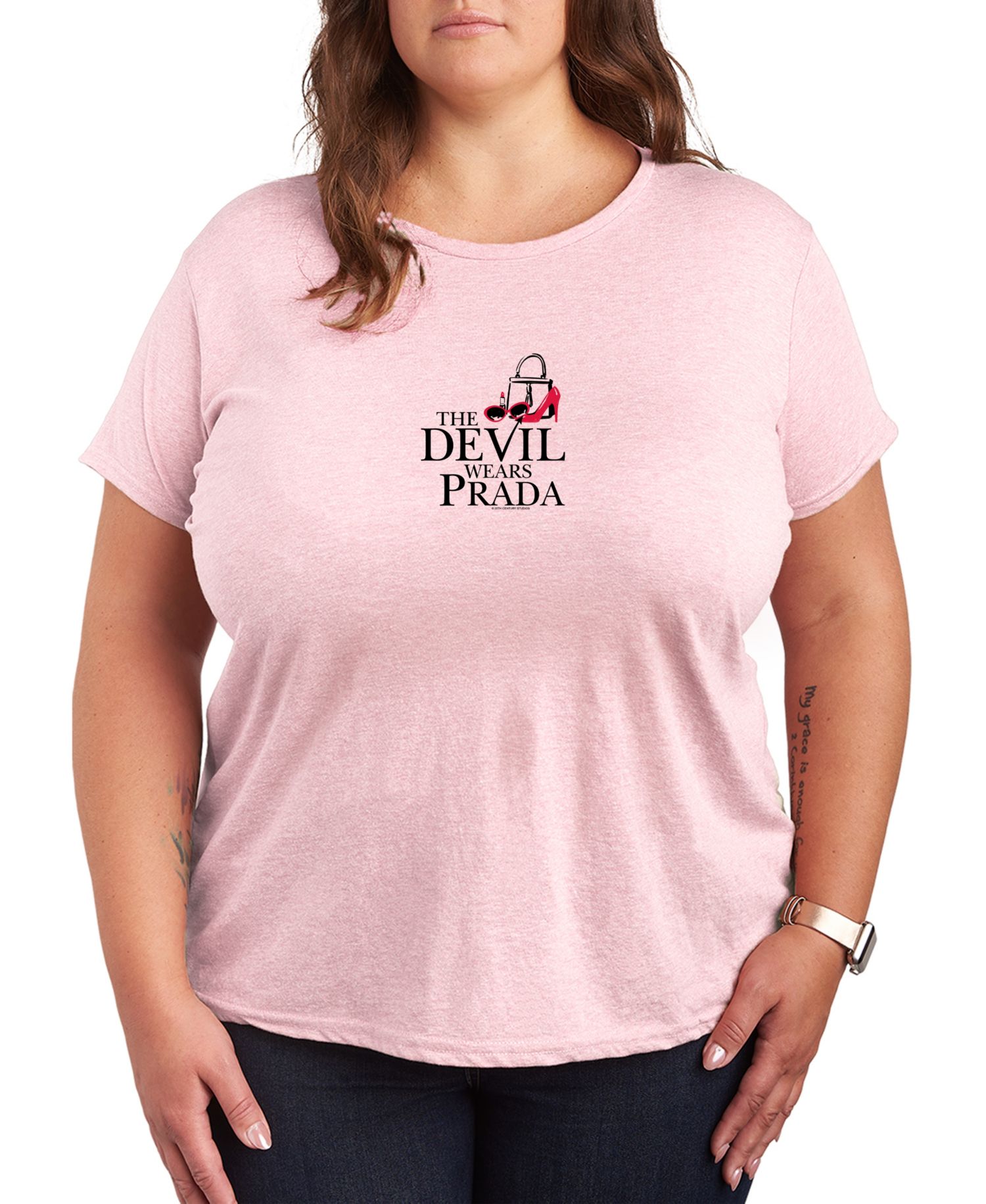 Plus Size The Devil Wears Prada Logo Andy's Accessories Short-Sleeve T-Shirt