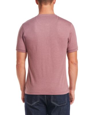 Men's Short-Sleeve Melange Henley Shirt