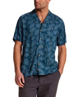 Men's Short-Sleeve Button Down Camp Shirt