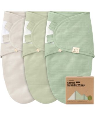 3pk Soothe Wren Swaddle Sleep Sacks, Organic Newborn Swaddles Wrap 0-3 Months, Soft Baby Wearable Blanket