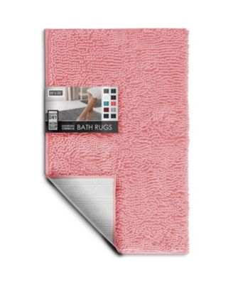 Ultra-Soft Chenille Bath Rug - Medium 20"x32", Quick-Dry, Machine-Washable, Non-Slip PVC Backing