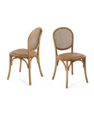 Wooden Dining Chairs Set of 2 Solid Wood Side Chairs for Dining Room