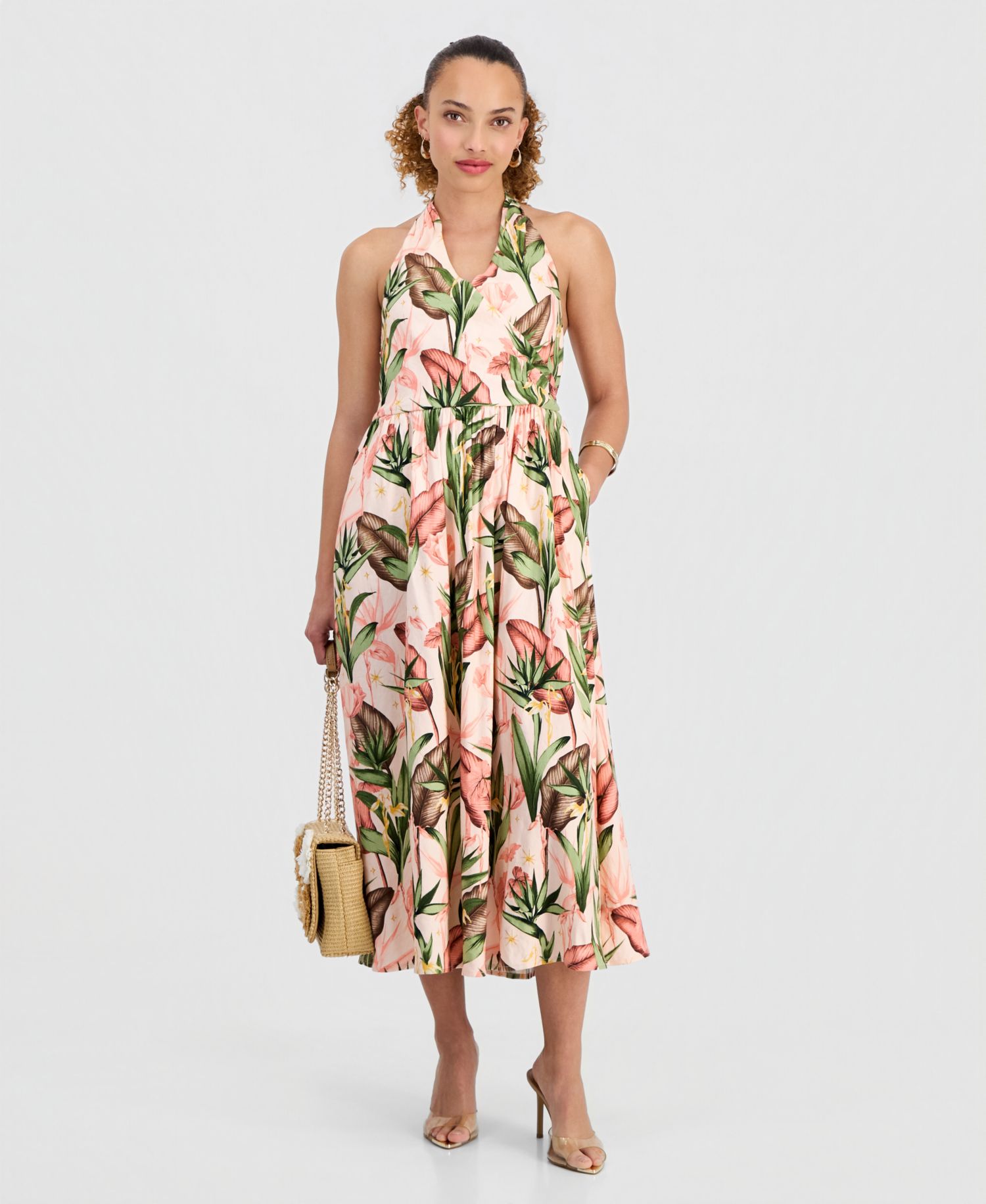 Petite Halter Midi Dress