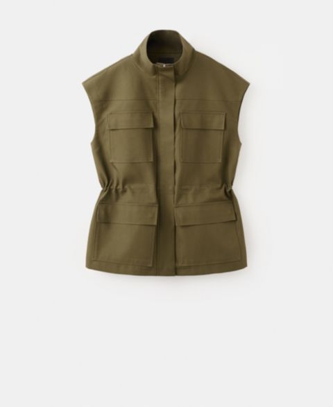 Женские жилеты MANGO Women's Pockets High-Neck Vest
