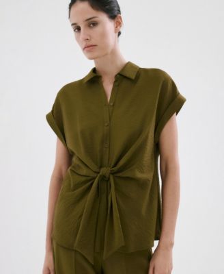 Women's Knot Short-Sleeve Shirt
