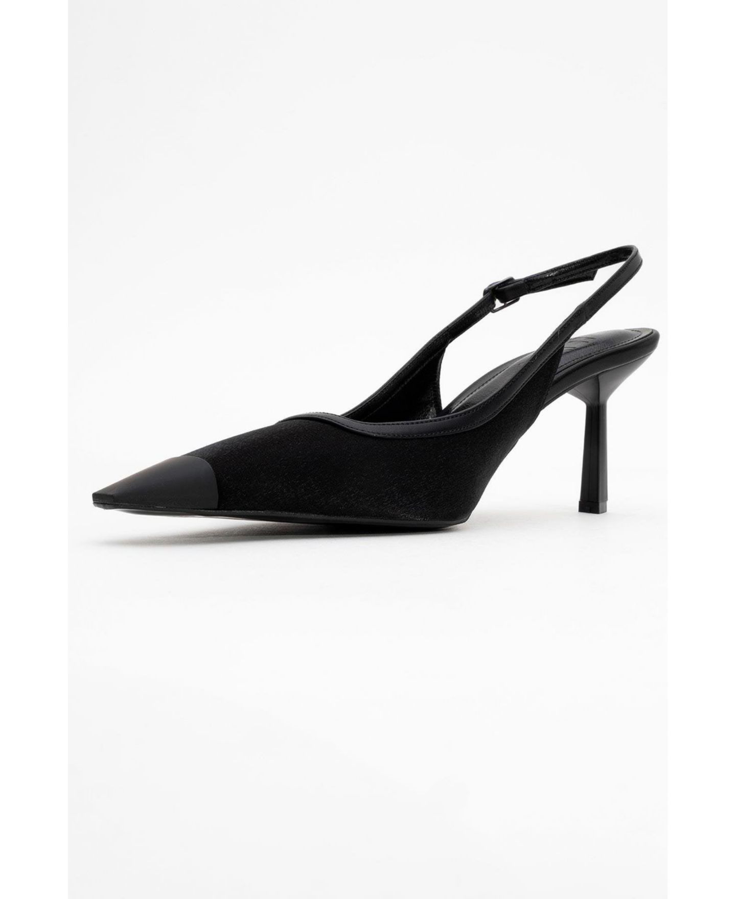 Женские туфли Prologue Shoes Alive Satin Pointed Toe, цвет: Чёрный атласный — фото 6