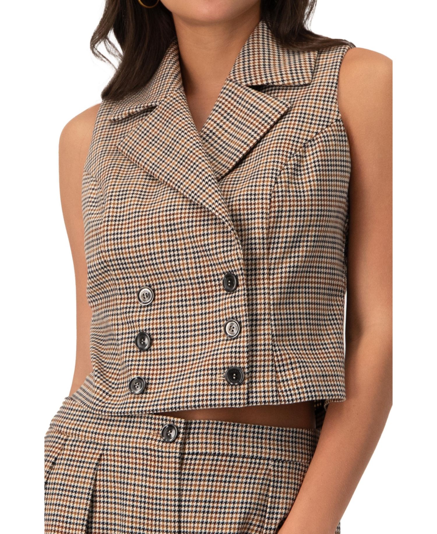 Women's Short Double-Breasted Vest