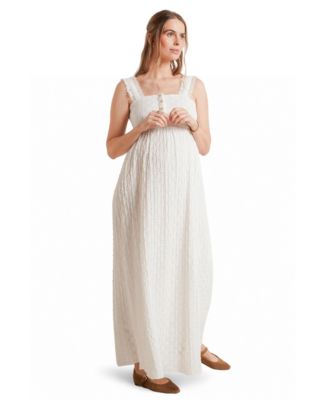 lagenlook dress long Italian Women Plain Cotton Lagenlook Tiered Layers Midi Dress – Yayavoo UK main image 0
