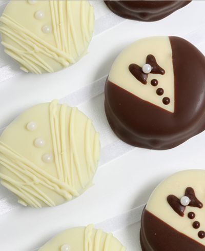 Golden Edibles® 12-Pc. Wedding Belgian Chocolate Covered OREO® Cookies