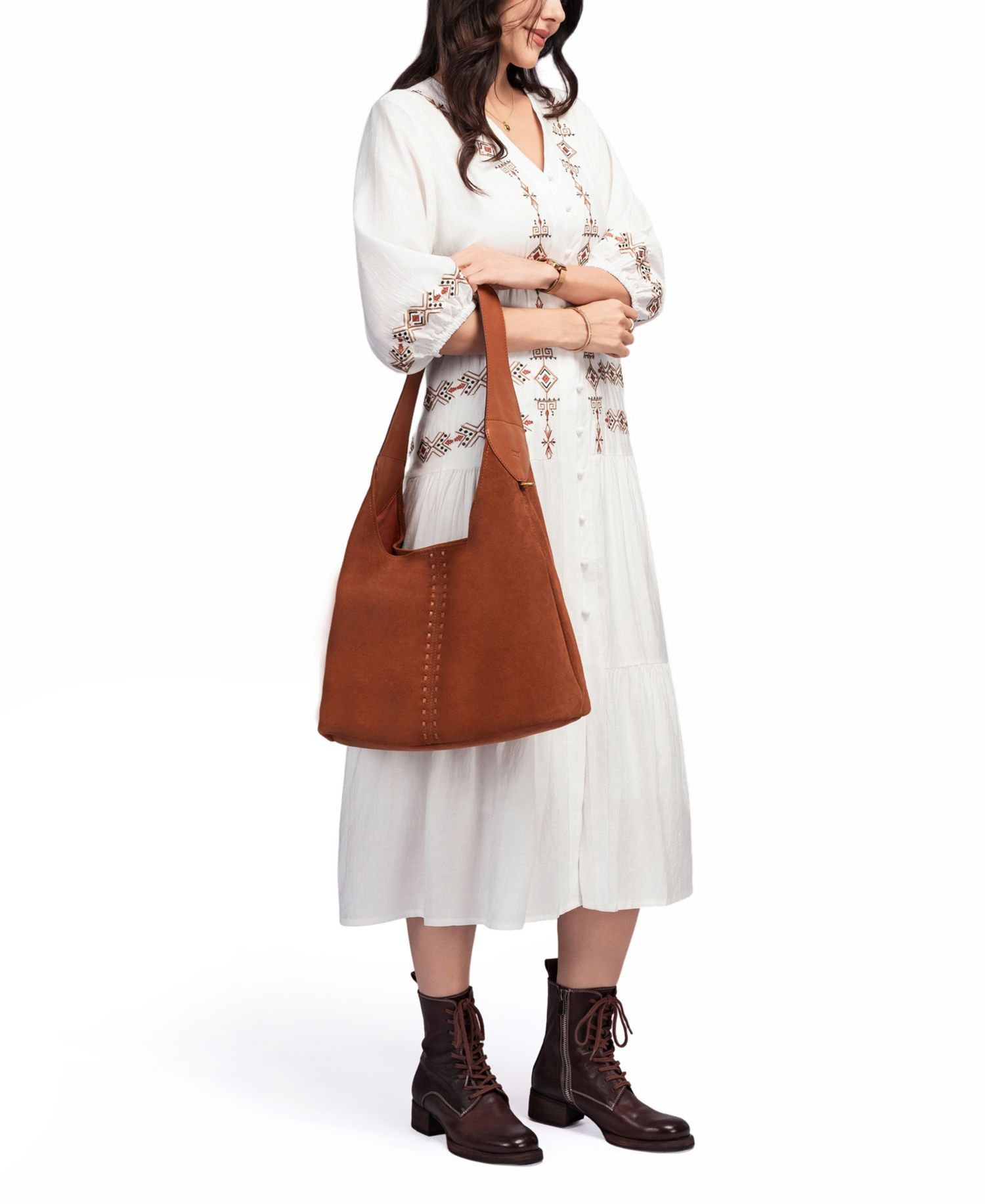 Hydrangea Medium Hobo Handbag