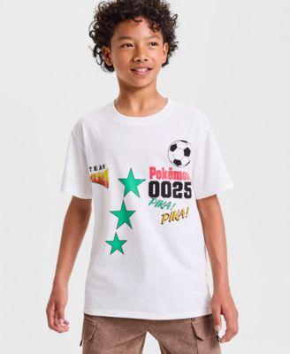 Big Boys Team Pikachu Soccer Graphic T-Shirt