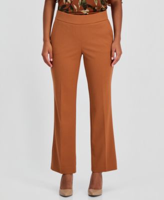 Orange Straight Petite Dress Pants & Trousers | Macy's