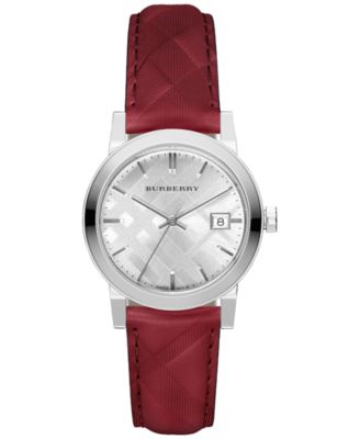 burberry watch red