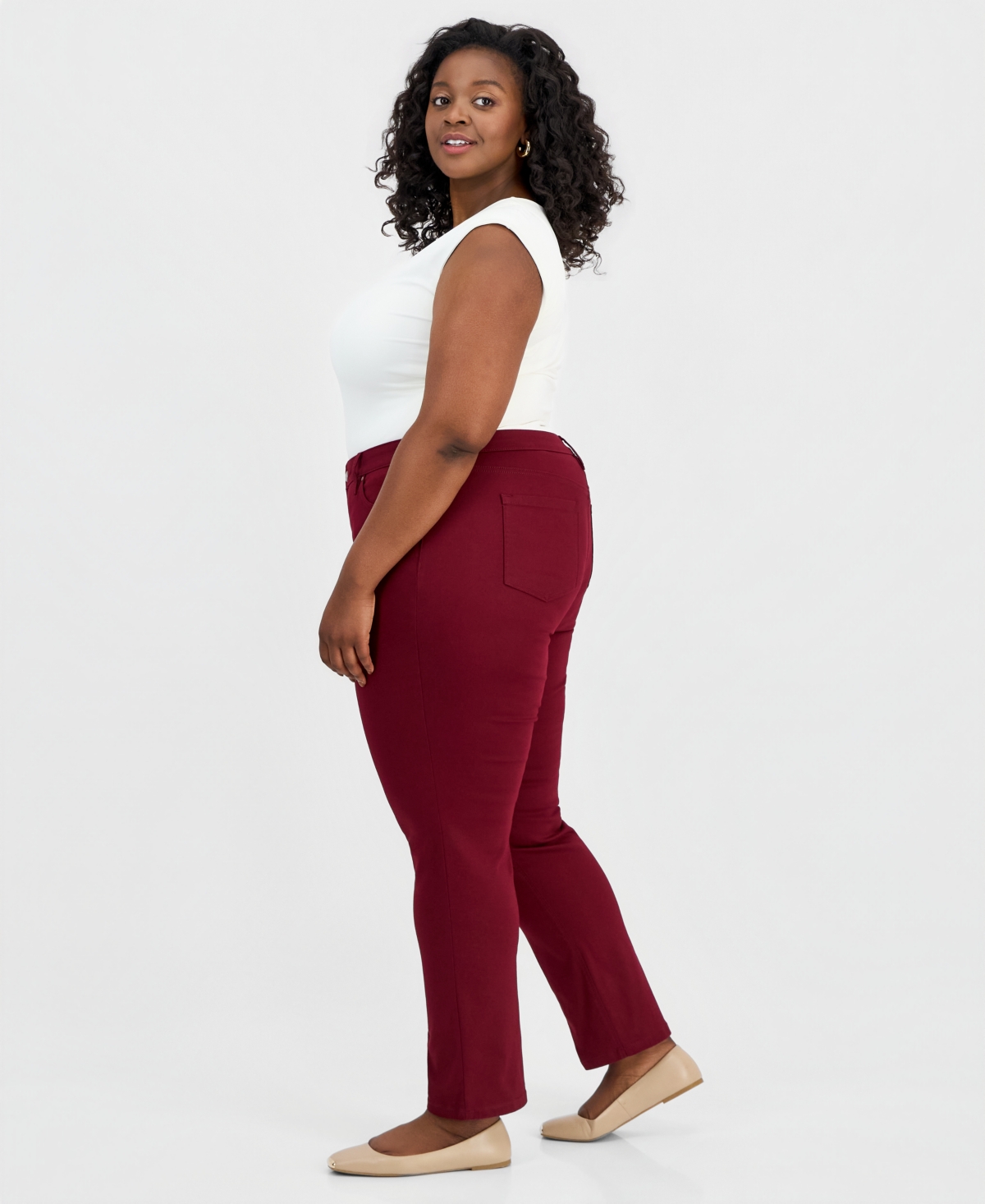 Jones New York Plus Lexington Straight-Leg Jeans