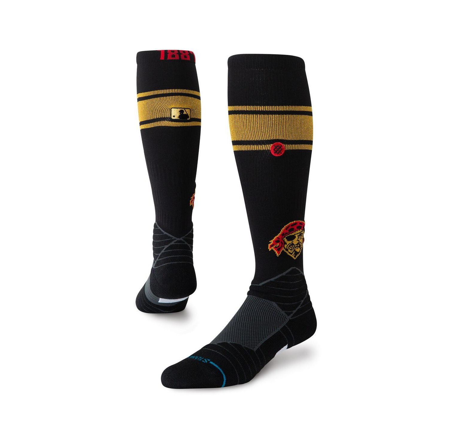 Men's and Women's Black Pittsburgh Pirates 2026 City Connect Over The Calf Socks