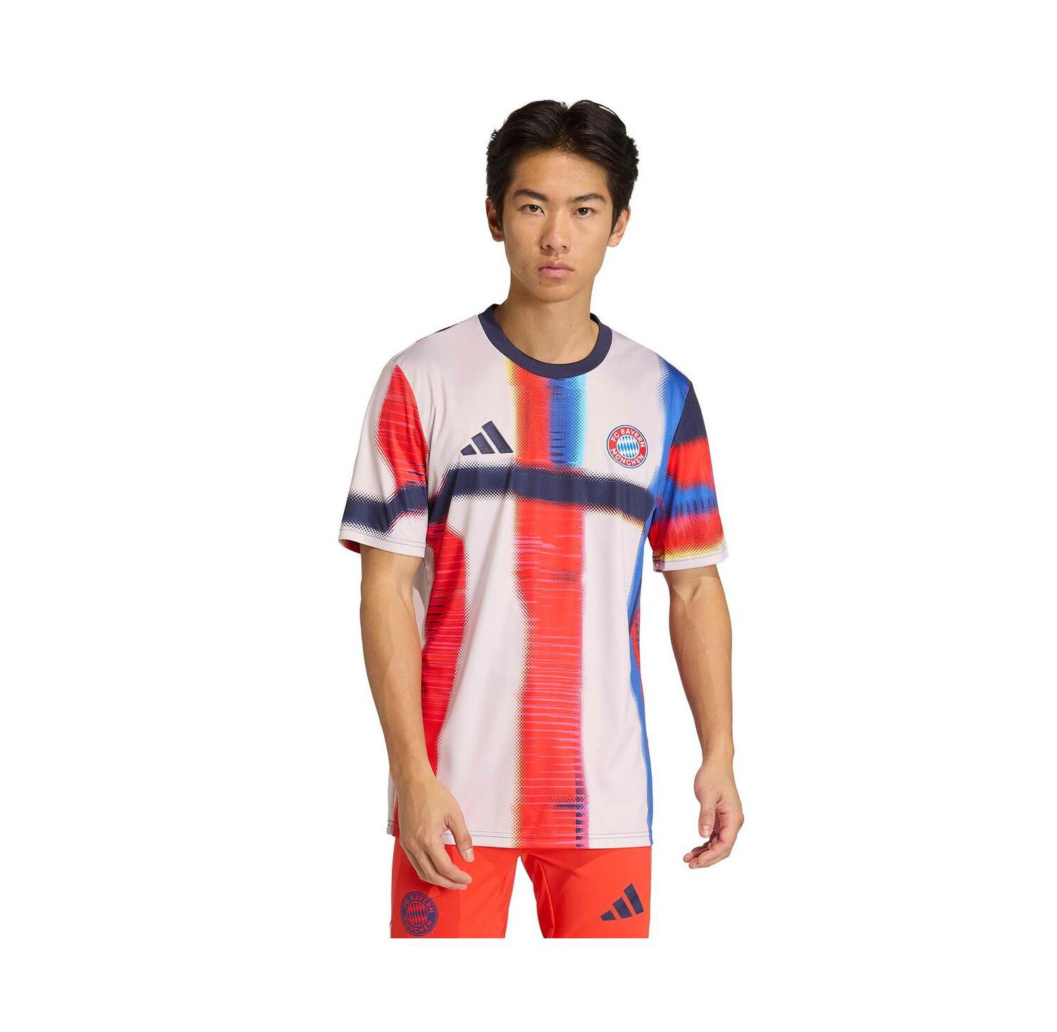 Men's Navy Bayern Munich 2025/26 Pre-Match Training Jersey