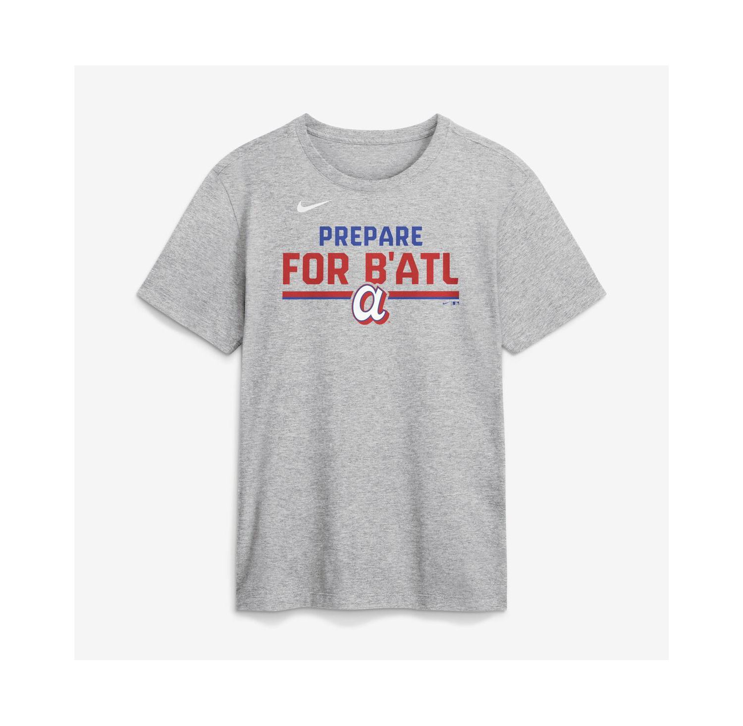 Men's Heather Gray Atlanta Braves 2026 City Connect Stacked Team Phrase T-Shirt