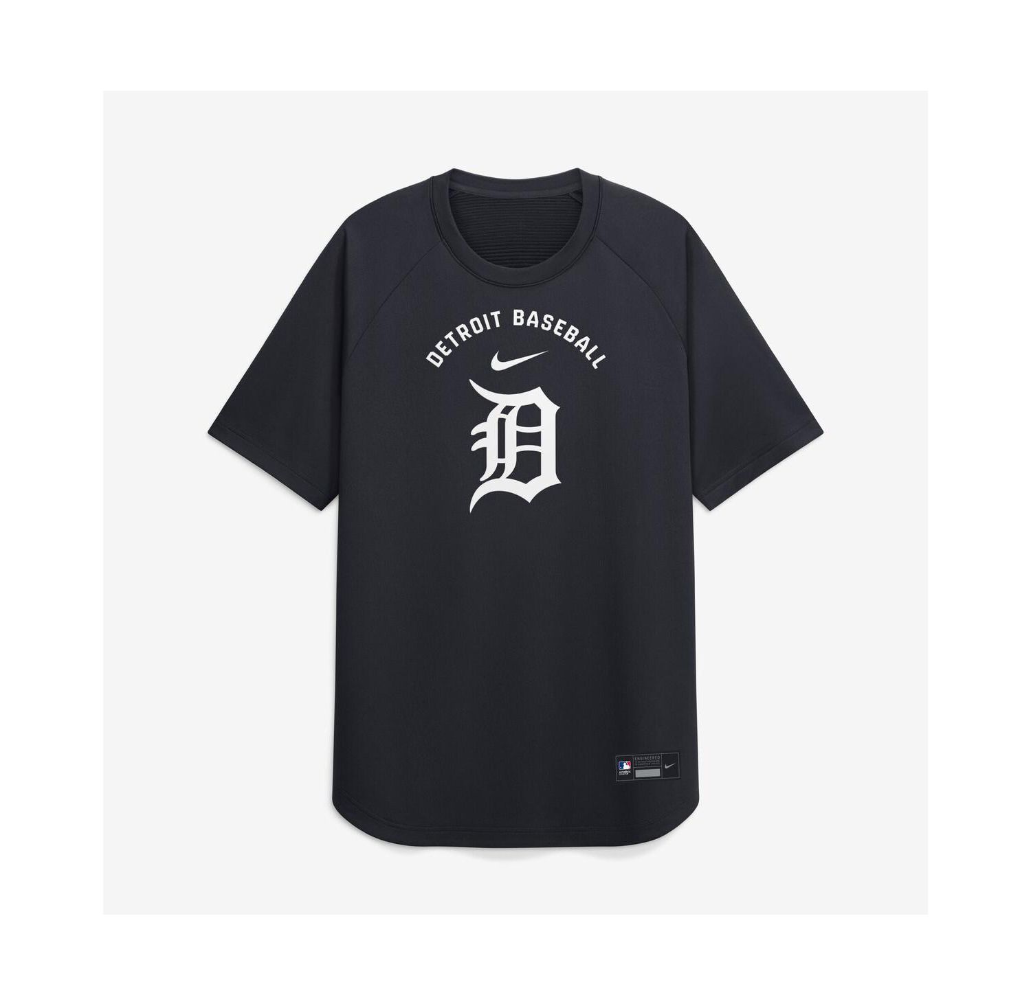 Men's Navy Detroit Tigers Authentic Collection Batting Practice Pre-Game Raglan Dri-FIT T-Shirt